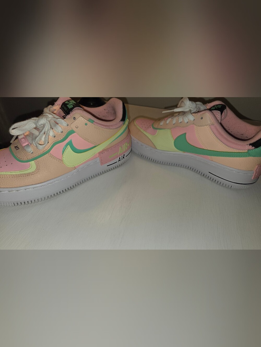 Nike Air Force 1 Shadow sneakers in the "Arctic Punch Barely Volt" Size 8 W/Box - Picture 5 of 10